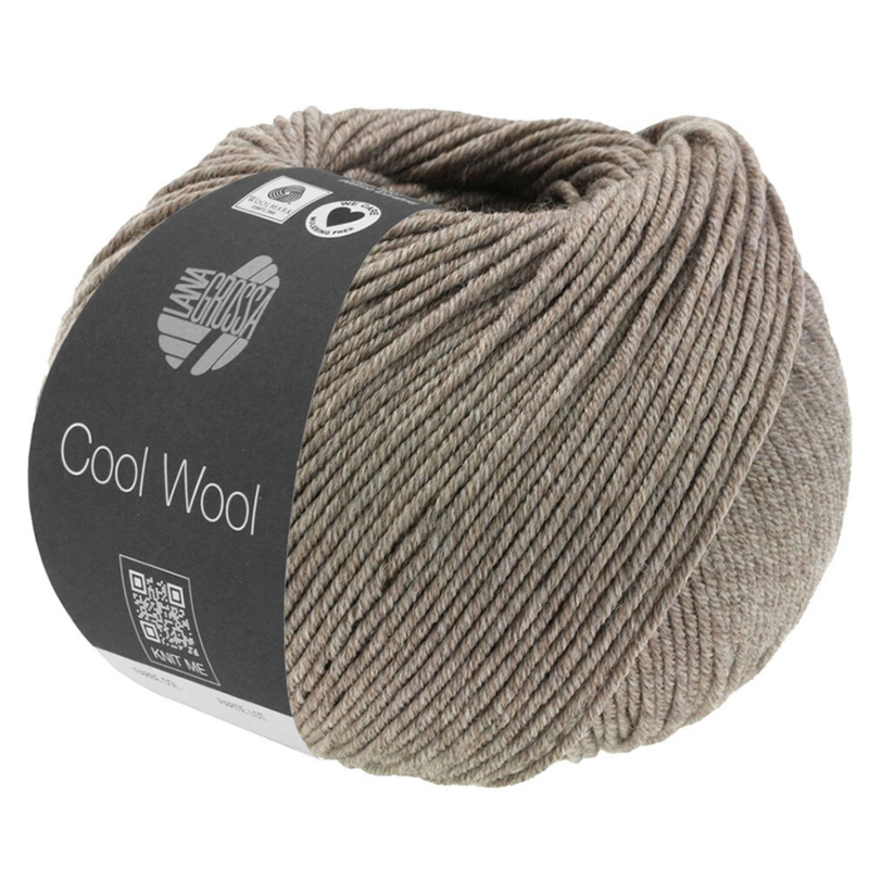 Lana Grossa Cool Wool Mélange 1421 Graubraun meliert