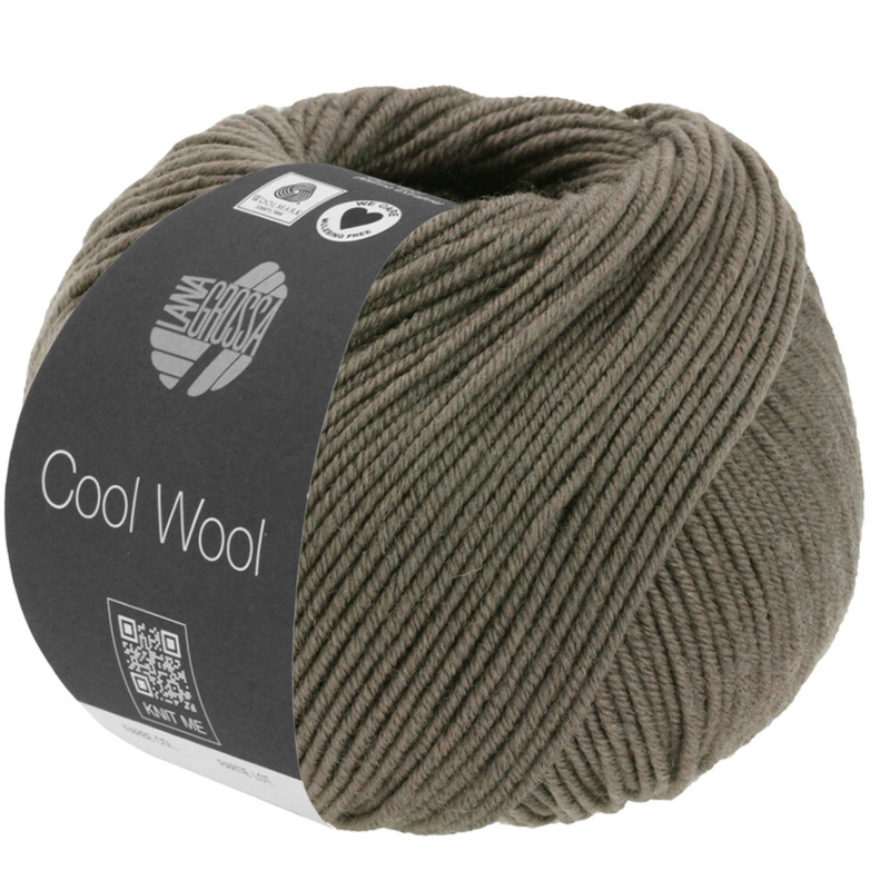 Lana Grossa Cool Wool Mélange 1422 Dunkelbraun meliert