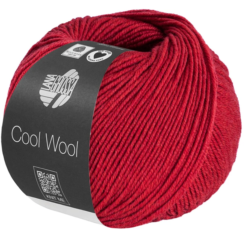 Lana Grossa Cool Wool Mélange 1501 Kirschrot meliert