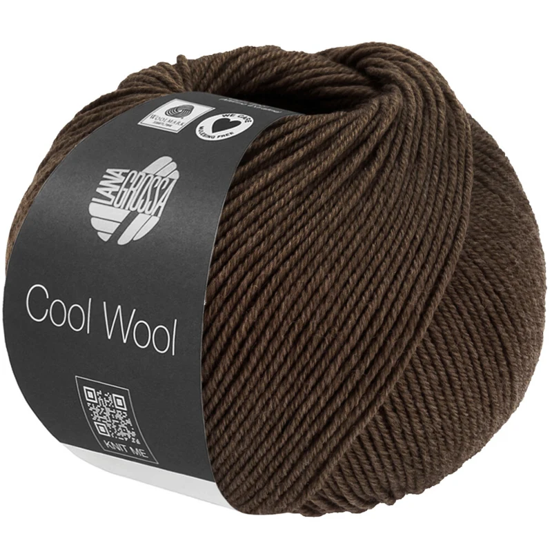 Lana Grossa Cool Wool Mélange 1509 Graubraun meliert