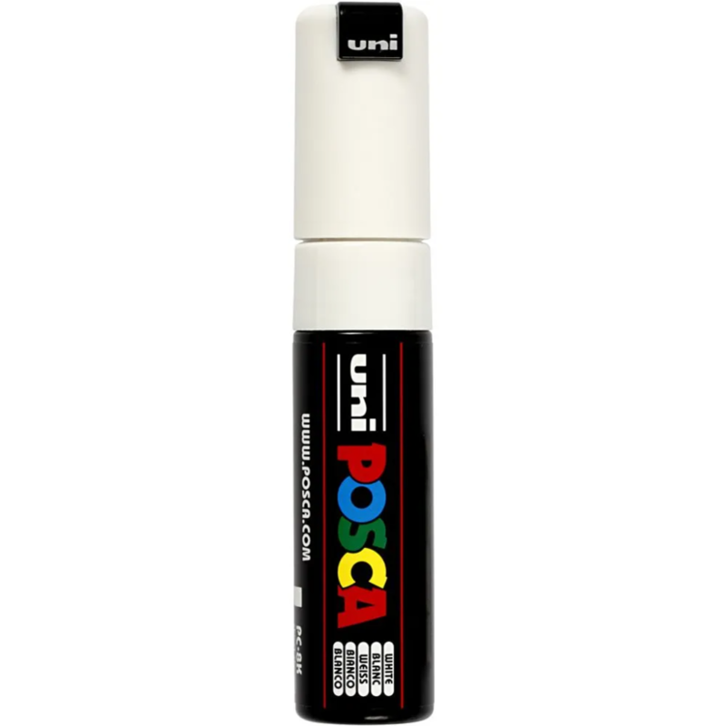 Posca Marker, 8 mm, 1 Stk. Weiß