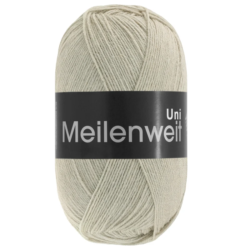 Lana Grossa Meilenweit  100 1398 Graubeige