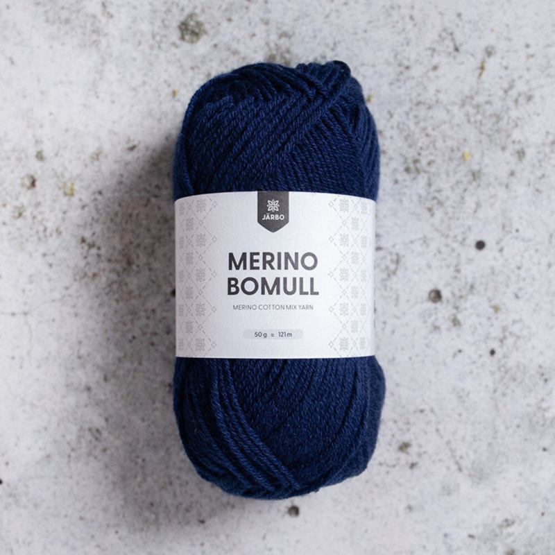 Järbo Merino Bomull 08 Blue depths