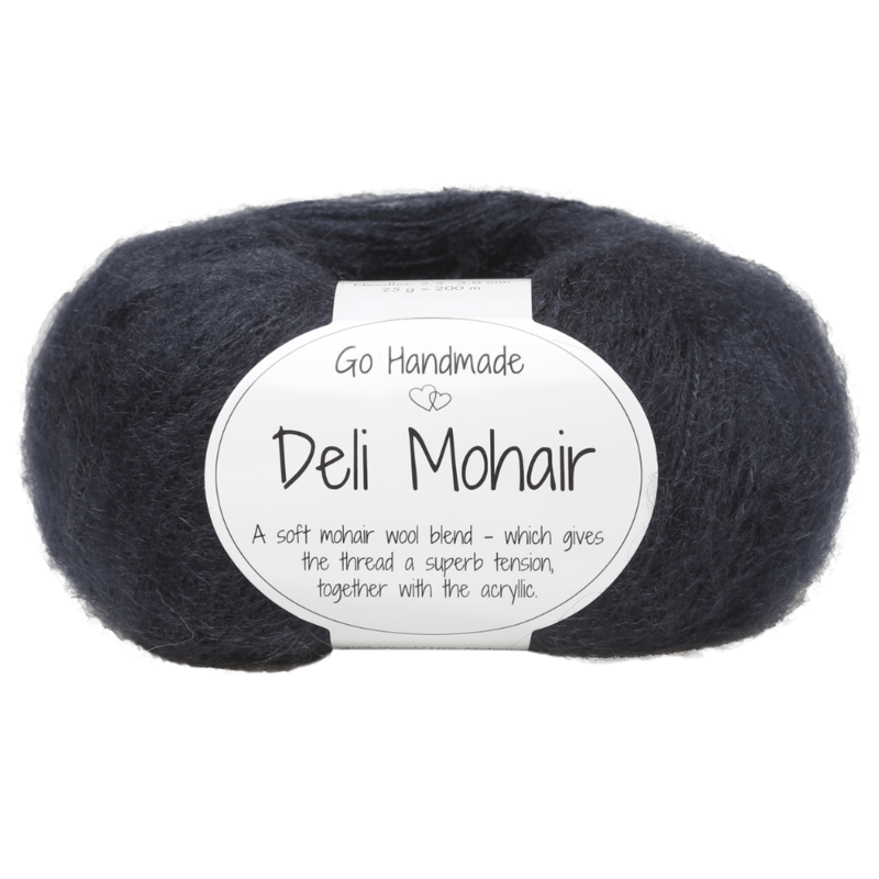 Go Handmade Deli Mohair 91 Dunkelgrau