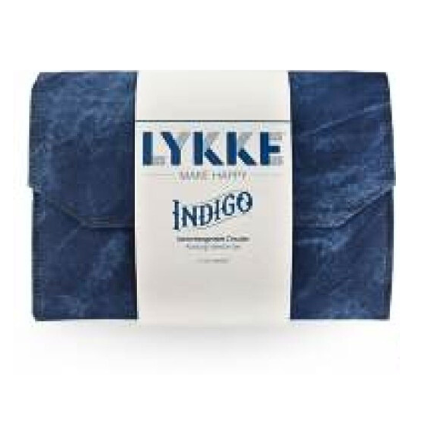 LYKKE Austauschbares Rundstricknadelset Indigo, Blau, 13 cm