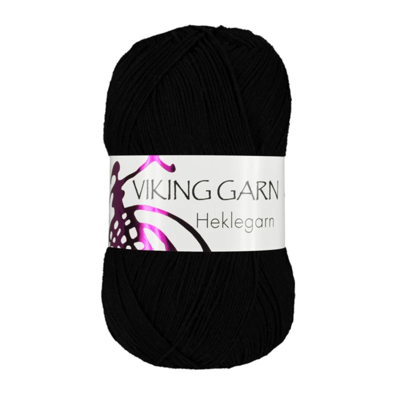 Viking Heklegarn 12/4 803 Schwarz