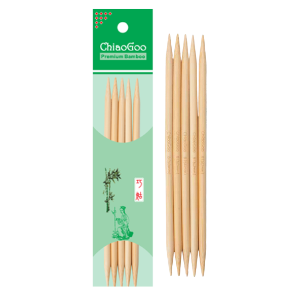 ChiaoGoo Bambus-Nadelspiel Natural (13, 15 und 20 cm)