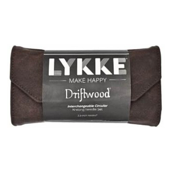 LYKKE Austauschbare Rundstricknadelset Driftwood, Braun, 9 cm