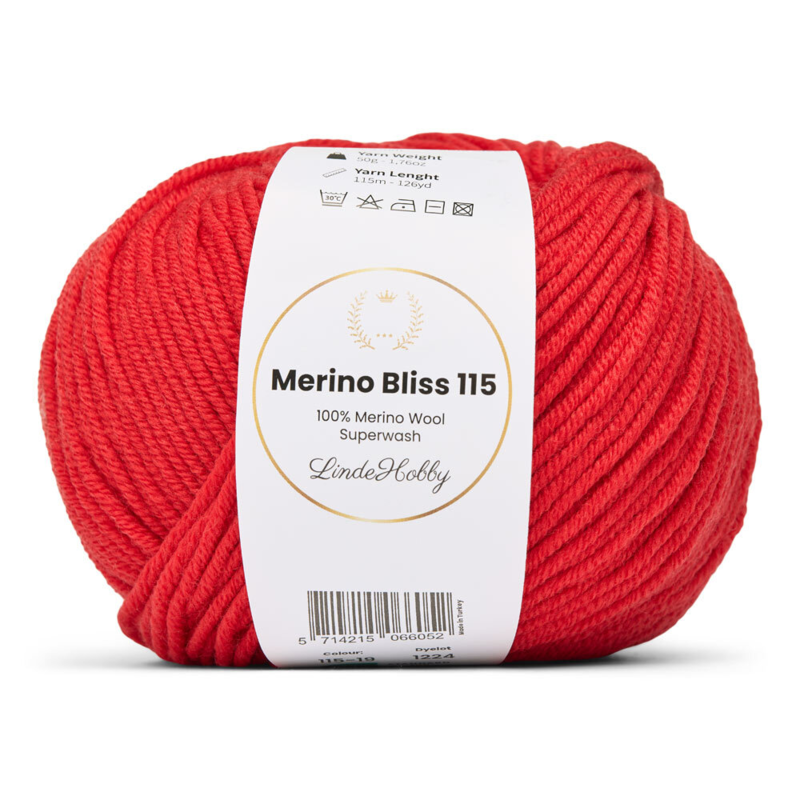 LindeHobby Merino Bliss 115 19 Dunkelrot