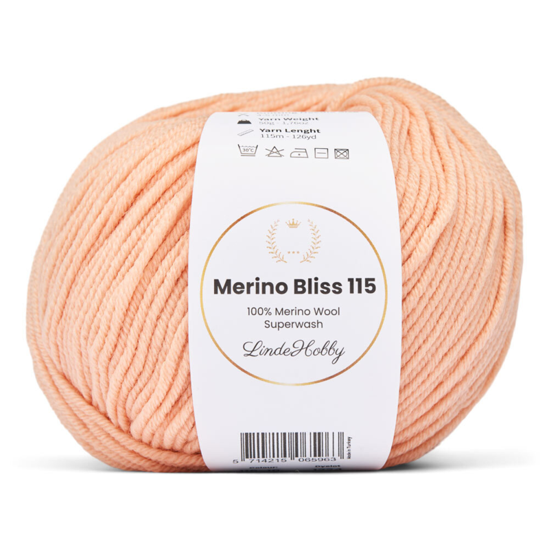 LindeHobby Merino Bliss 115 10 Pfirsich