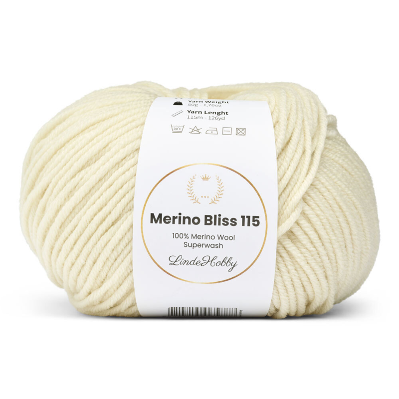 LindeHobby Merino Bliss 115 02 Elfenbein