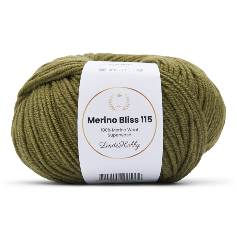 LindeHobby Merino Bliss 115 27 Moosgrün