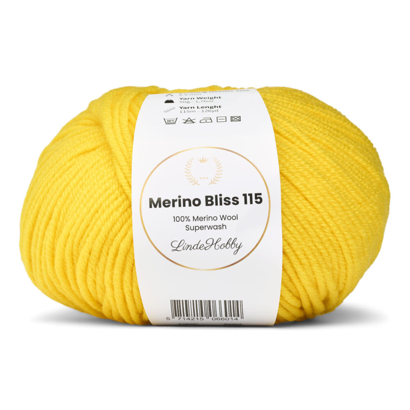 LindeHobby Merino Bliss 115 15 Gelb