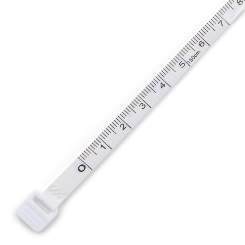 LindeHobby Quadratisches Einziehbares Maßband, 150 cm Weiß