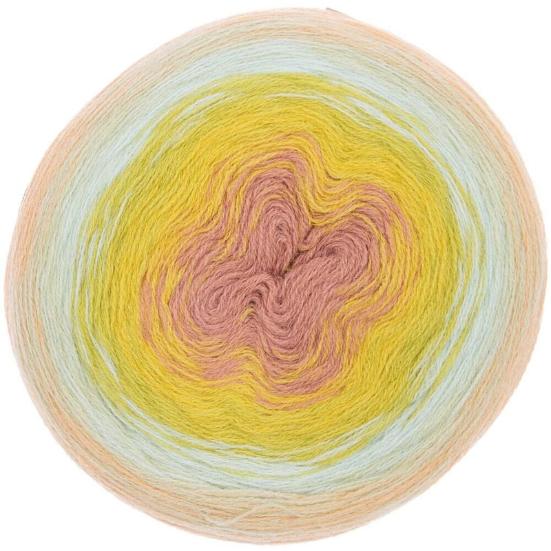 Rico Design Creative Wool Dégradé Super 6 09 Lachs-Grün