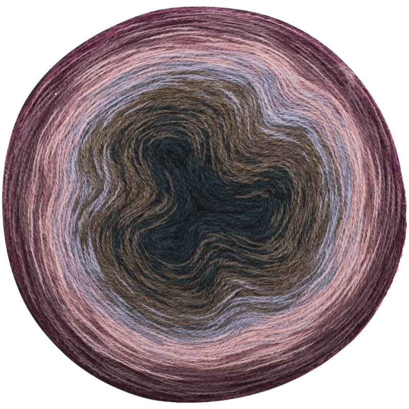 Rico Design Creative Wool Dégradé Super 6 04 Teal-Lila