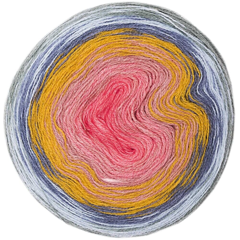 Rico Design Creative Wool Dégradé Super 6 11 Teal-Fuchsia