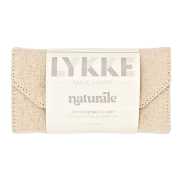 LYKKE Austauschbare Rundstricknadelset Naturale, Beige, 9 cm