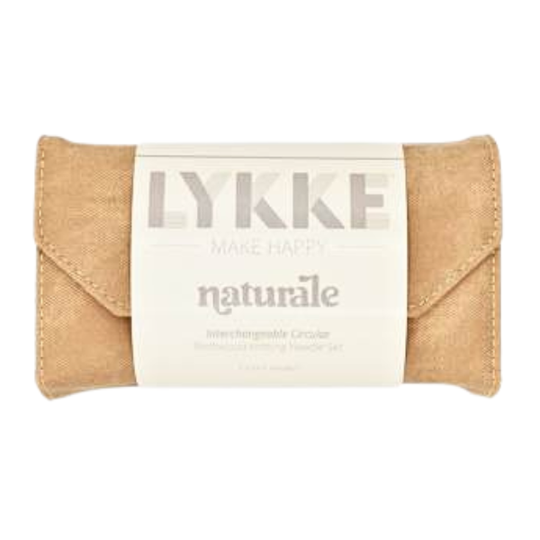 LYKKE Austauschbare Rundstricknadelset Naturale, Tan, 9 cm