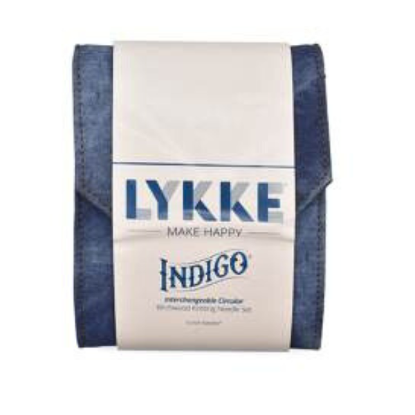 LYKKE Austauschbare Rundstricknadelset Indigo, Starter Set, Blau, 13 cm