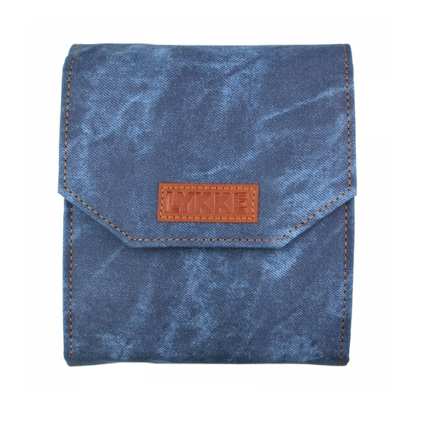 LYKKE Austauschbare Rundstricknadelset Indigo, Starter Set, Blau, 13 cm