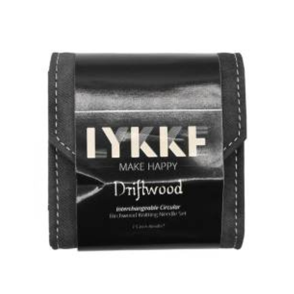 LYKKE Auswechselbares Rundstricknadel Set Driftwood, Starter-Set, Grau, 9 cm