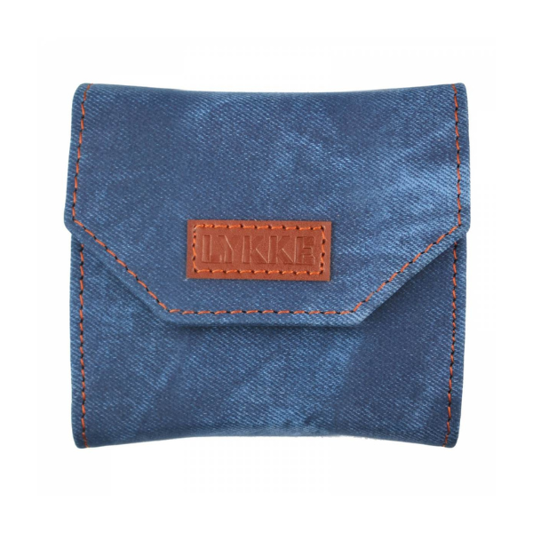 LYKKE Auswechselbares Rundstricknadelset, Indigo, Starter Set, Blau, 9 cm