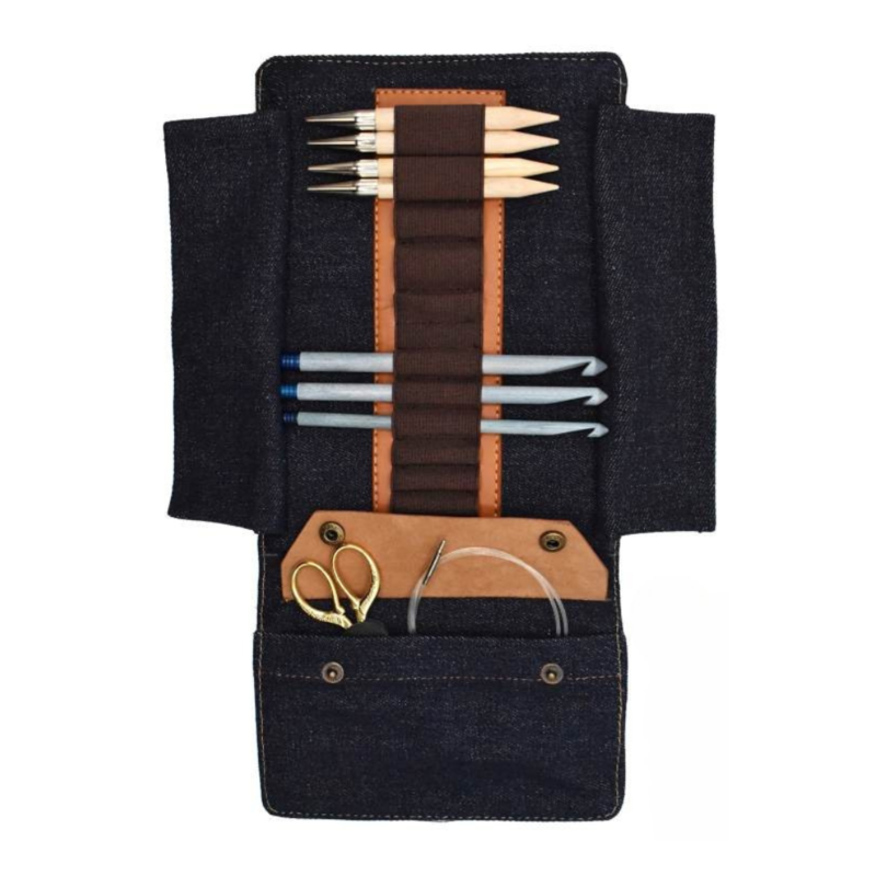 LYKKE Taylor Etui für Austauschbare Rundstricknadeln, 13 cm Hellbraun