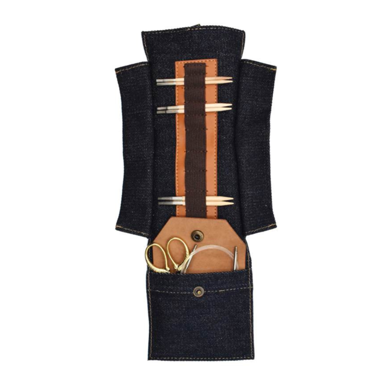 LYKKE Taylor Etui für auswechselbare Rundstricknadeln, 9 cm Hellbraun