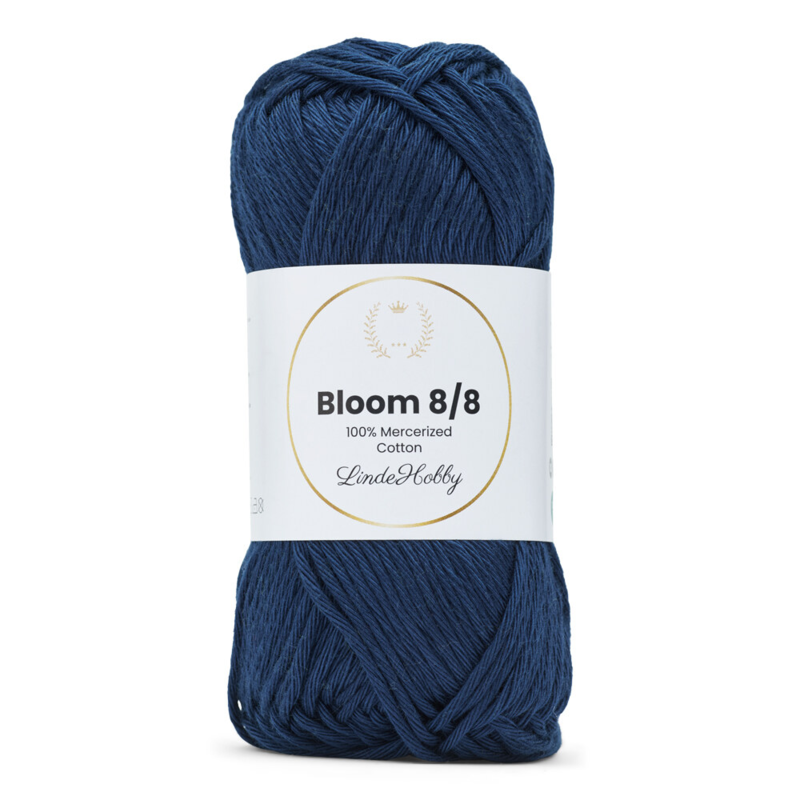 LindeHobby Bloom 8/8 Mercerized Cotton 17 Marineblau