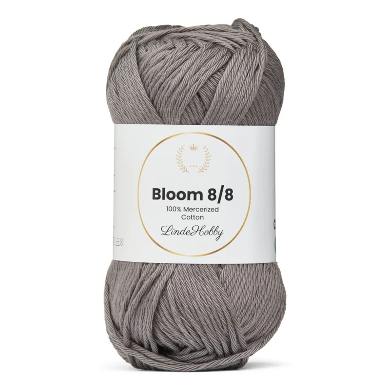 LindeHobby Bloom 8/8 Mercerized Cotton 04 Rauchgrau