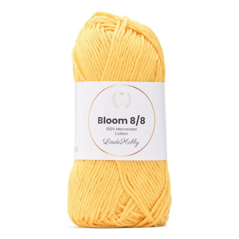 LindeHobby Bloom 8/8 Mercerized Cotton 22 Gelb