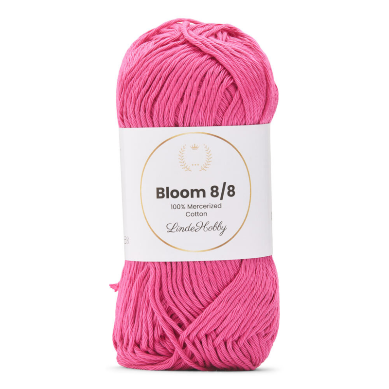LindeHobby Bloom 8/8 Mercerized Cotton 34 Fuchsia