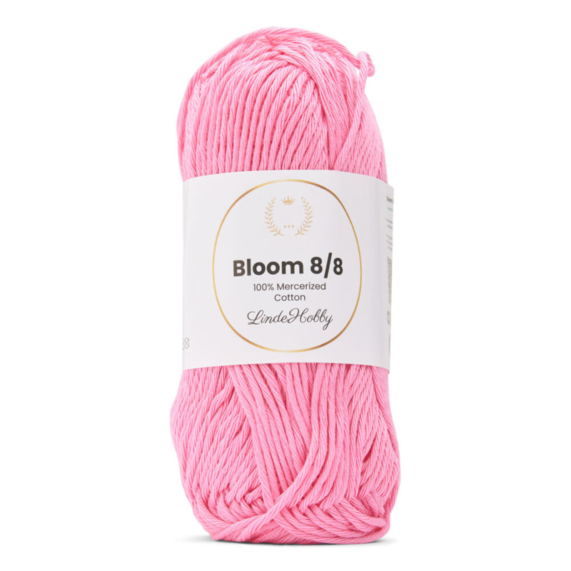 LindeHobby Bloom 8/8 Mercerized Cotton 10 Rosa