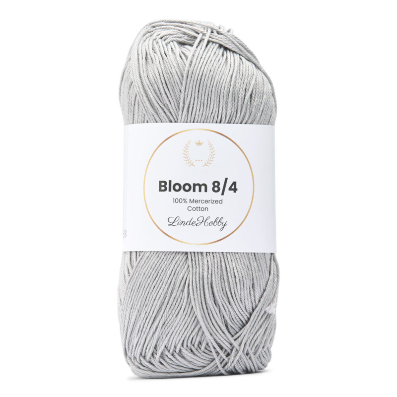 LindeHobby Bloom 8/4 Mercerized Cotton 03 Grau