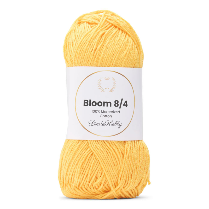 LindeHobby Bloom 8/4 Mercerized Cotton 22 Gelb