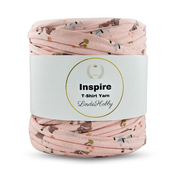 LindeHobby Inspire Print 100 Rosa mit Rehkitzen