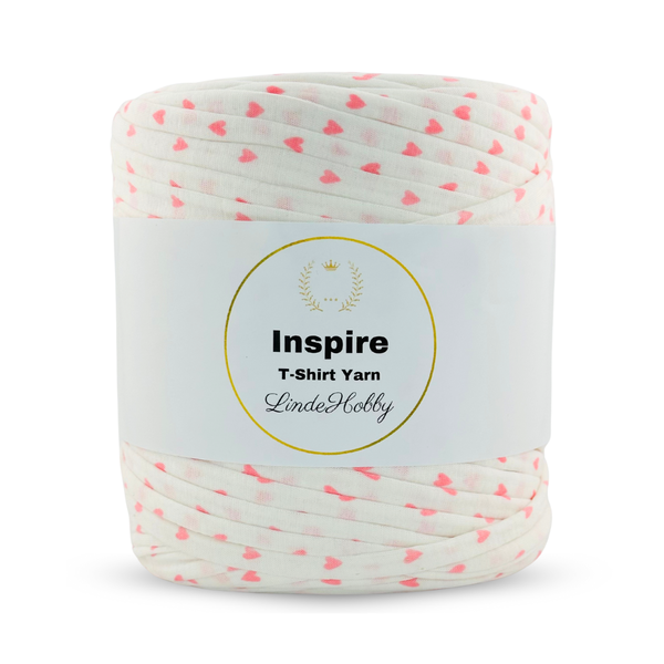 LindeHobby Inspire Print 05 Weiß mit rosa Druck