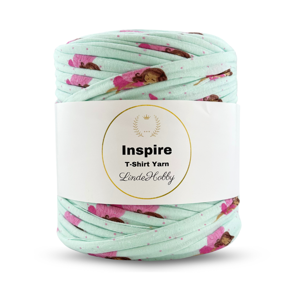 LindeHobby Inspire Print 59 Mint mit rosa Fee
