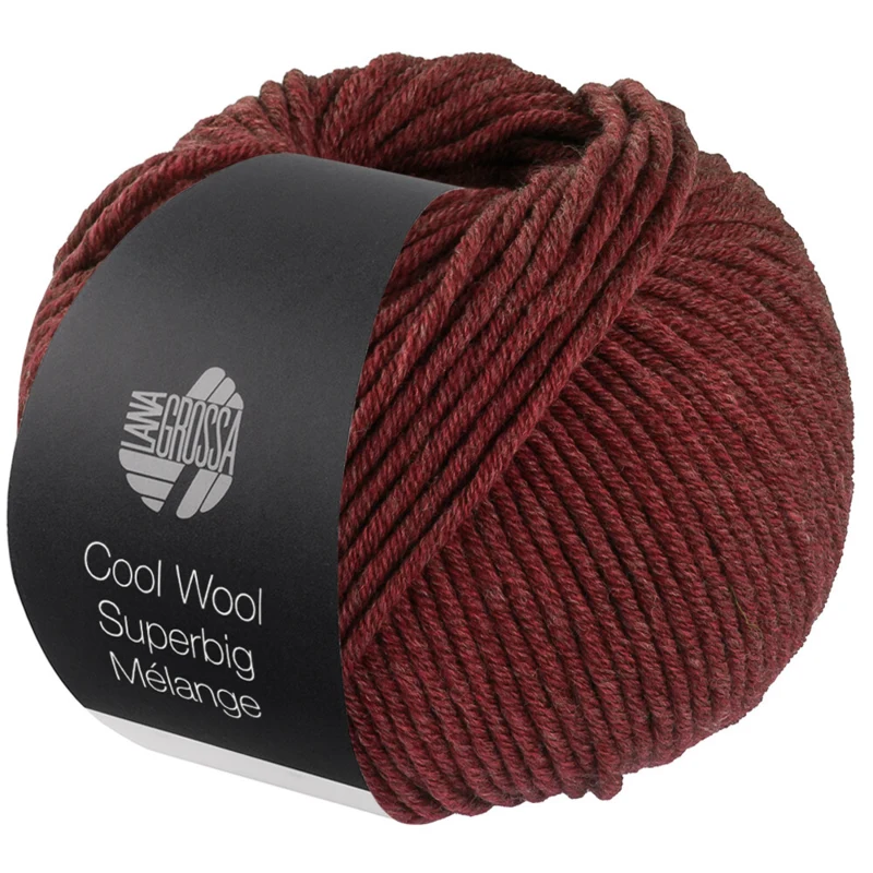 Lana Grossa Cool Wool Superbig 222 Weinrot meliert