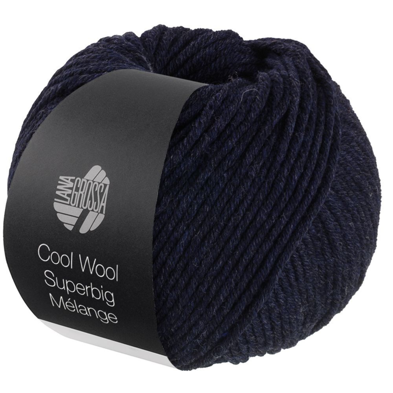 Lana Grossa Cool Wool Superbig 209 Nachtblau meliert