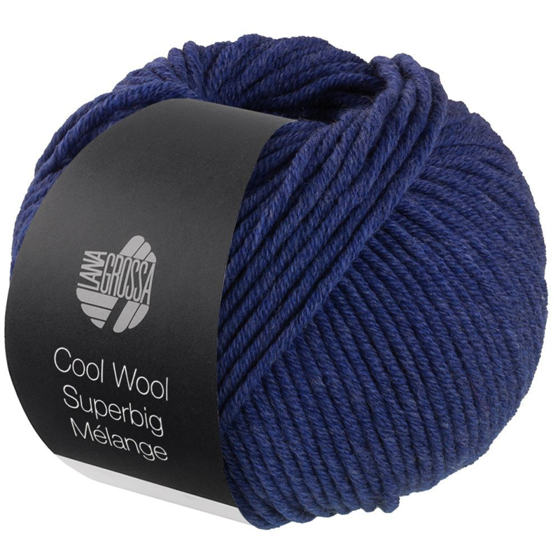Lana Grossa Cool Wool Superbig 208 Dunkelblau meliert