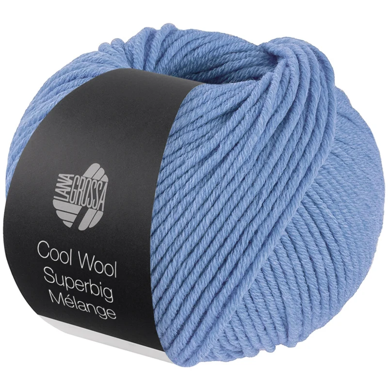 Lana Grossa Cool Wool Superbig 224 Himmelblau meliert