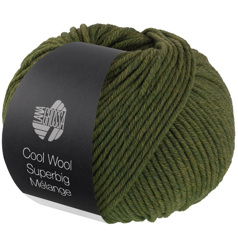 Lana Grossa Cool Wool Superbig 212 Oliv meliert