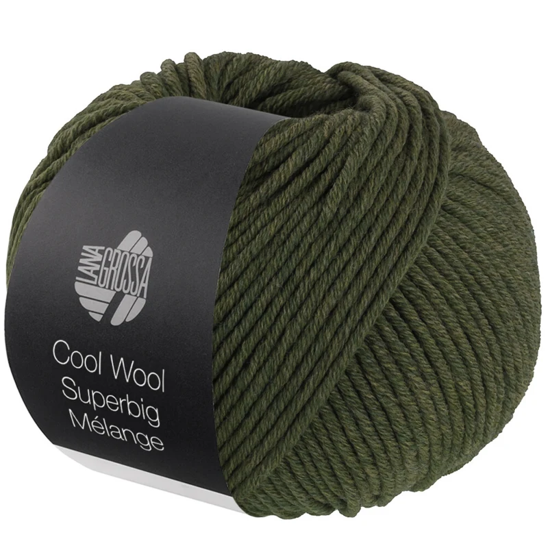 Lana Grossa Cool Wool Superbig 228 Lodengrün meliert