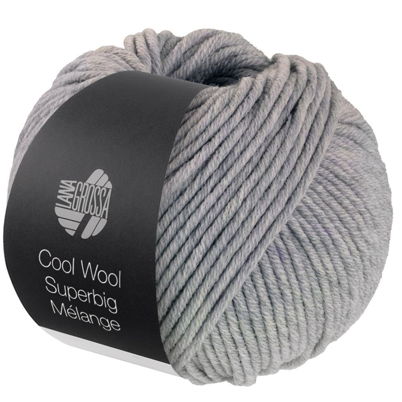 Lana Grossa Cool Wool Superbig 216 Hellgrau meliert
