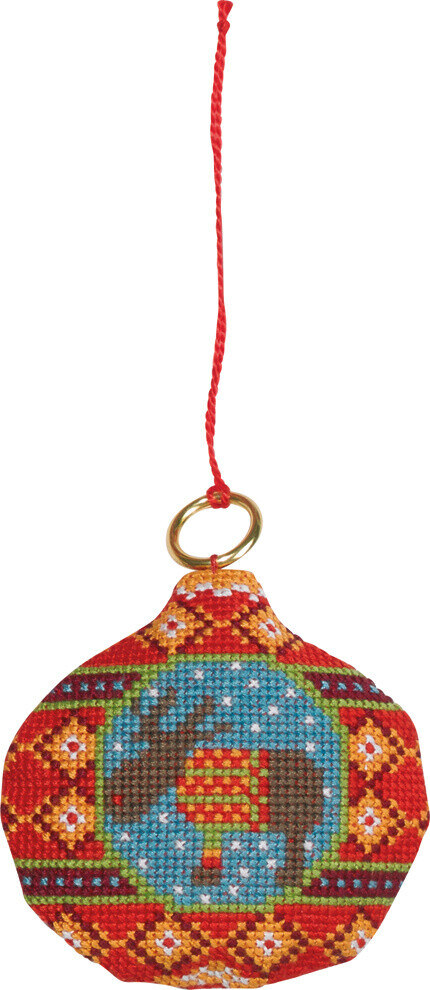 Stickset Elch in Kugel 8 Ø