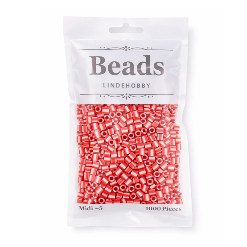 LindeHobby Beads Stripes 07 Pfefferminze