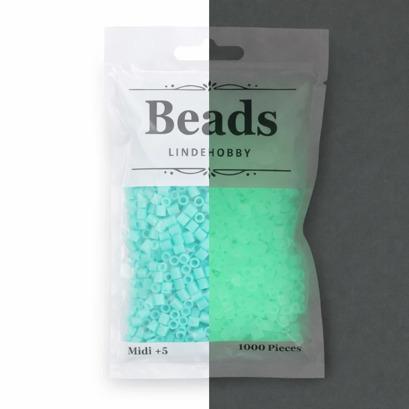 LindeHobby Beads Glow 03 Blau