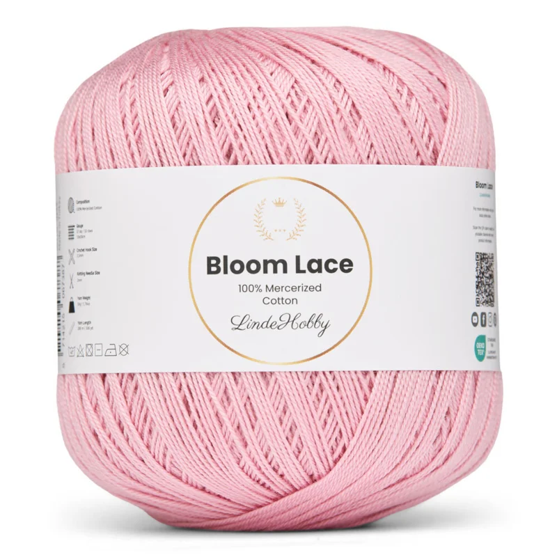 LindeHobby Bloom Lace Mercerized Cotton 27 Rosé